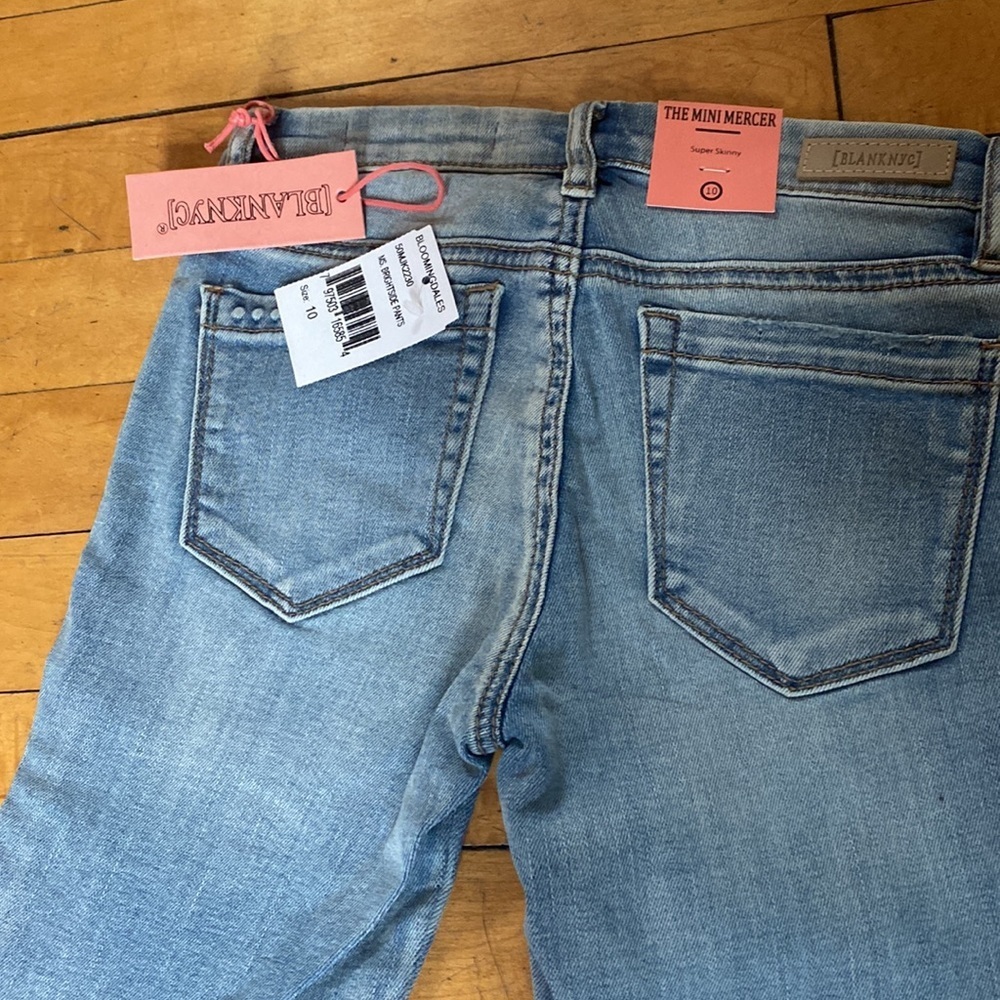 BlankNYC Super Skinny Jeans w/ faux snakeskin detail Girls 10 - Picture 5 of 8